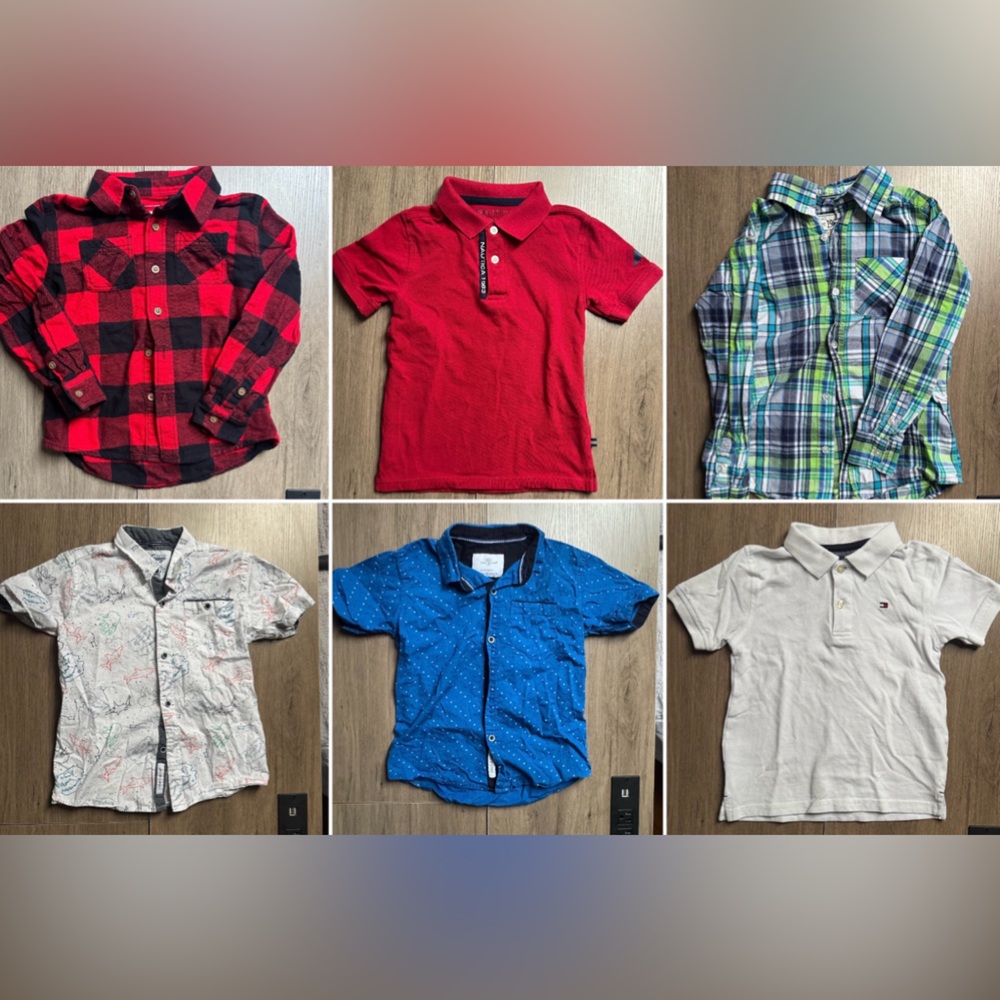 Lot of (6) Button Down Shirts - Boys Size 6